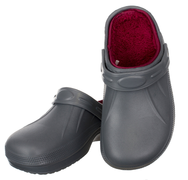 Ladies Cotton Fur Garden Clogs Slip On Womens And Mens Slipper