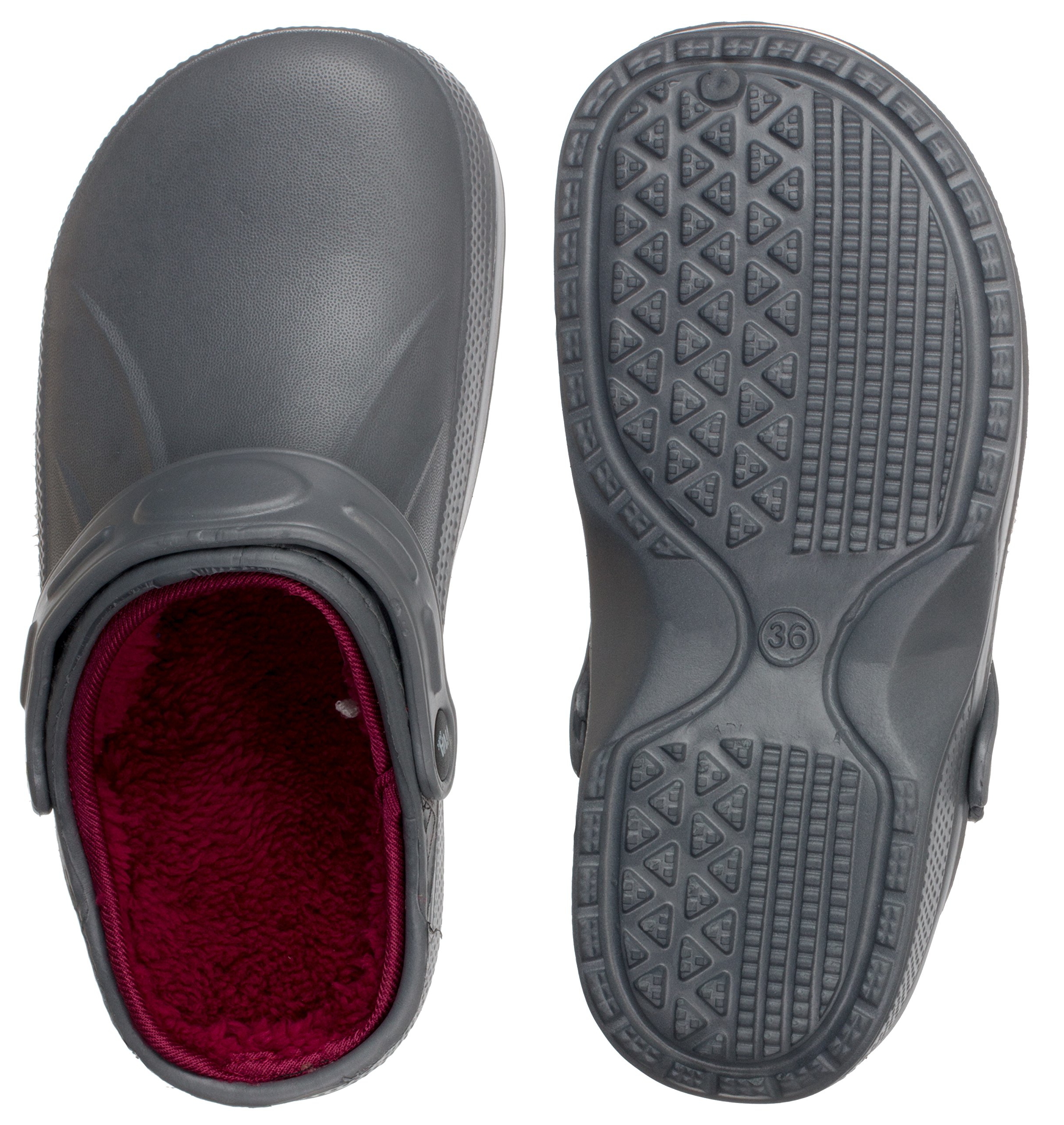 Ladies Cotton Fur Garden Clogs Slip On Womens And Mens Slipper